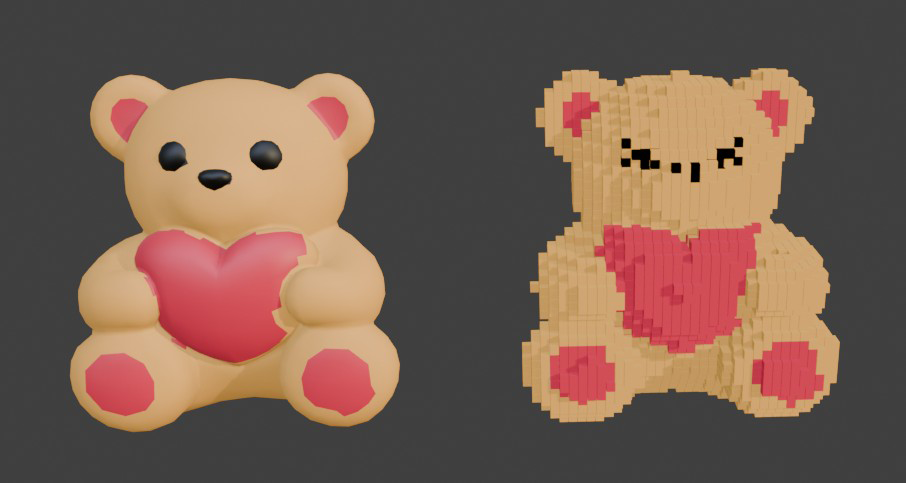 Collections VoxelOutput và VoxelCubes